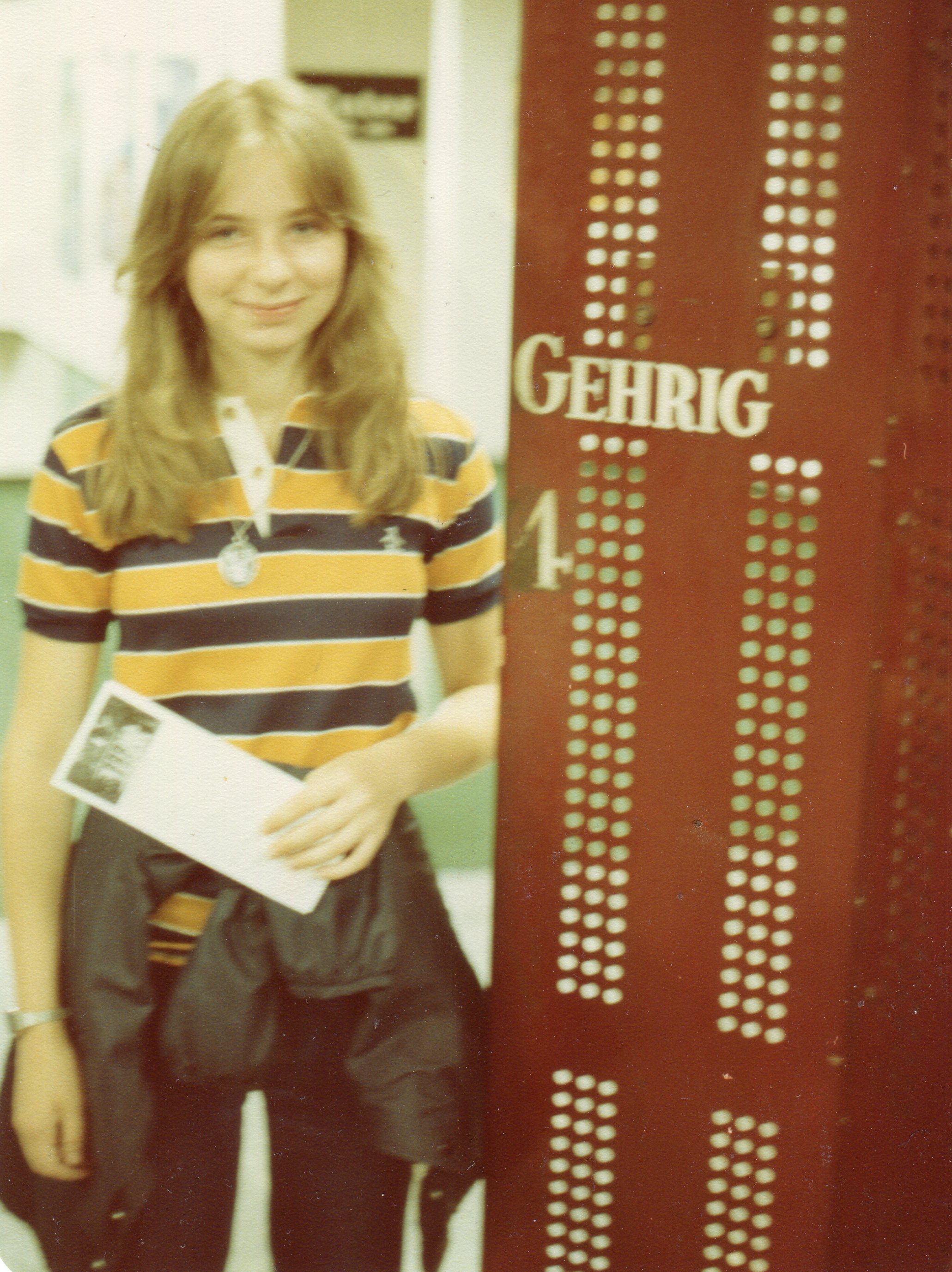 1982 Vicki &amp; Lou Gehrig's locker049